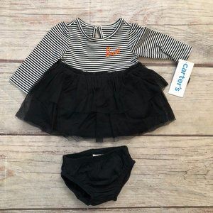 Carter's Baby Girl Boo Dress with Diaper Cover, Size Newborn, New with Tags!